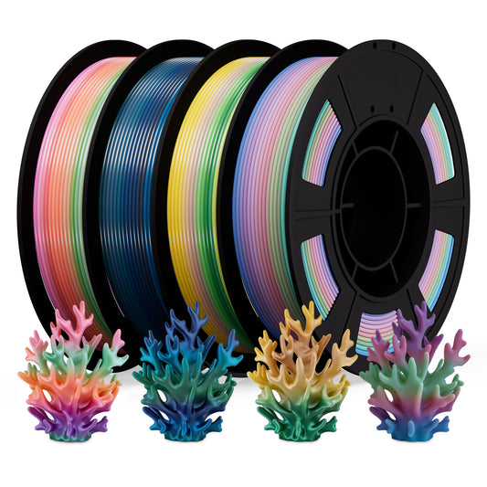 LEVEMAKER Rainbow PLA Series 3D Printing Filament 1.75MM 1KG