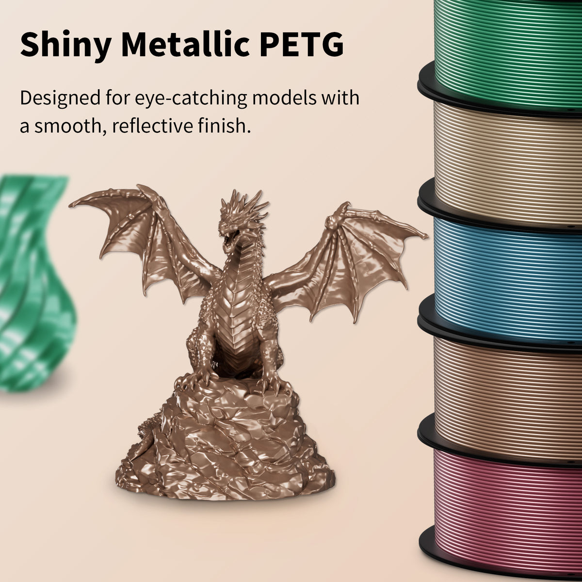 LEVEMAKER  Metallic PETG  3D Printer Filament 1.75mm 10kg--Bundled Sales