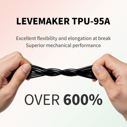 LEVEMAKER TPU 95A 3D Filament 1.75MM 1KG- High Elasticity & Tear Resistance
