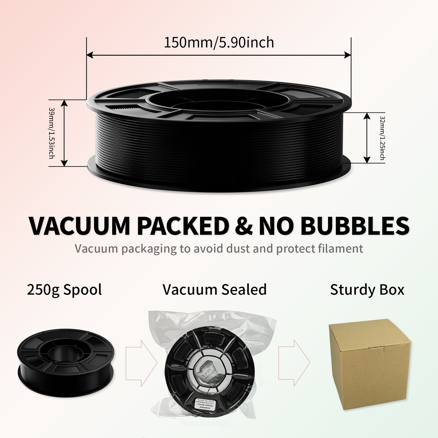 LEVEMAKER TPU 95A 3D Filament 1.75MM 250G *4- High Elasticity & Tear Resistance