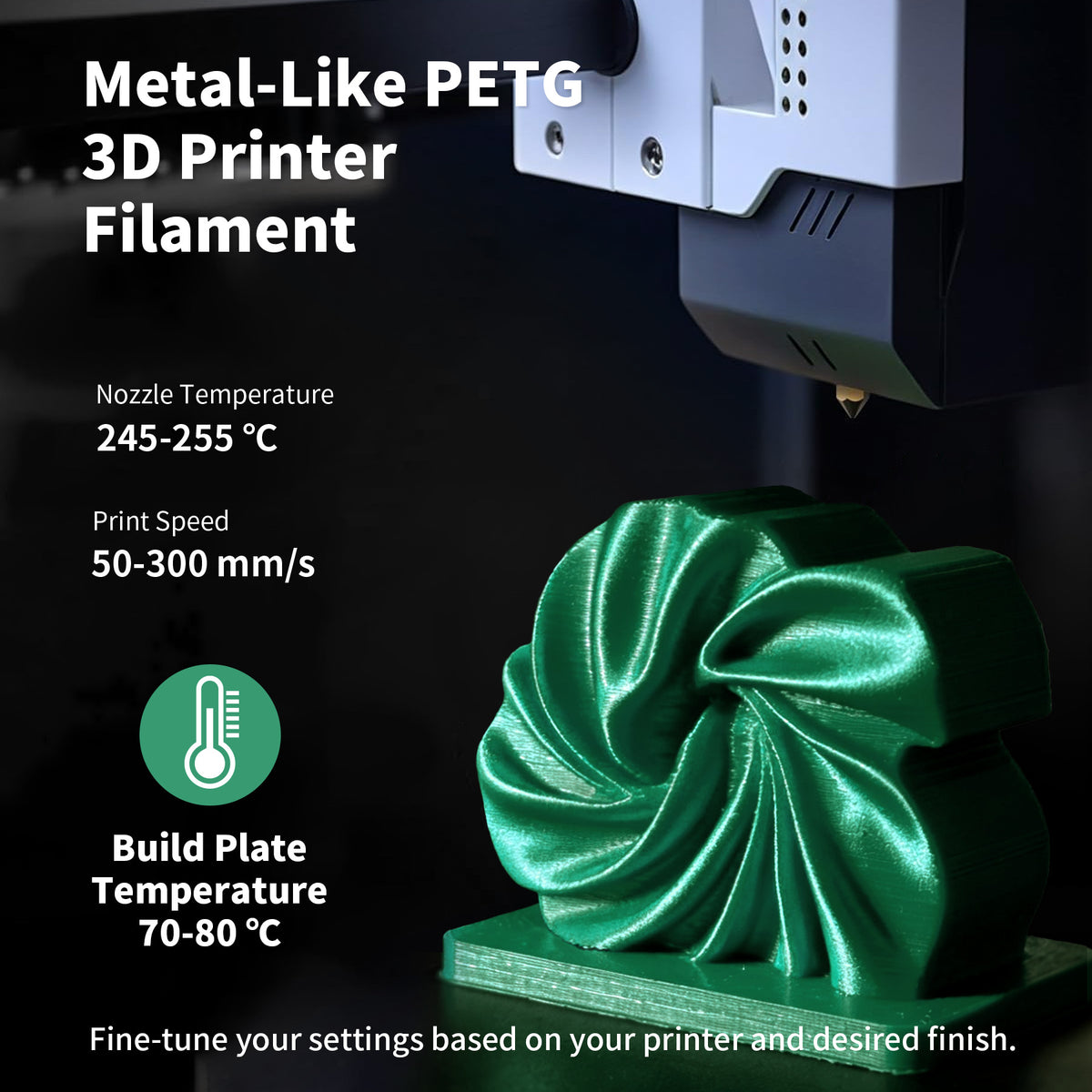LEVEMAKER  Metallic PETG  3D Printer Filament 1.75mm 10kg--Bundled Sales