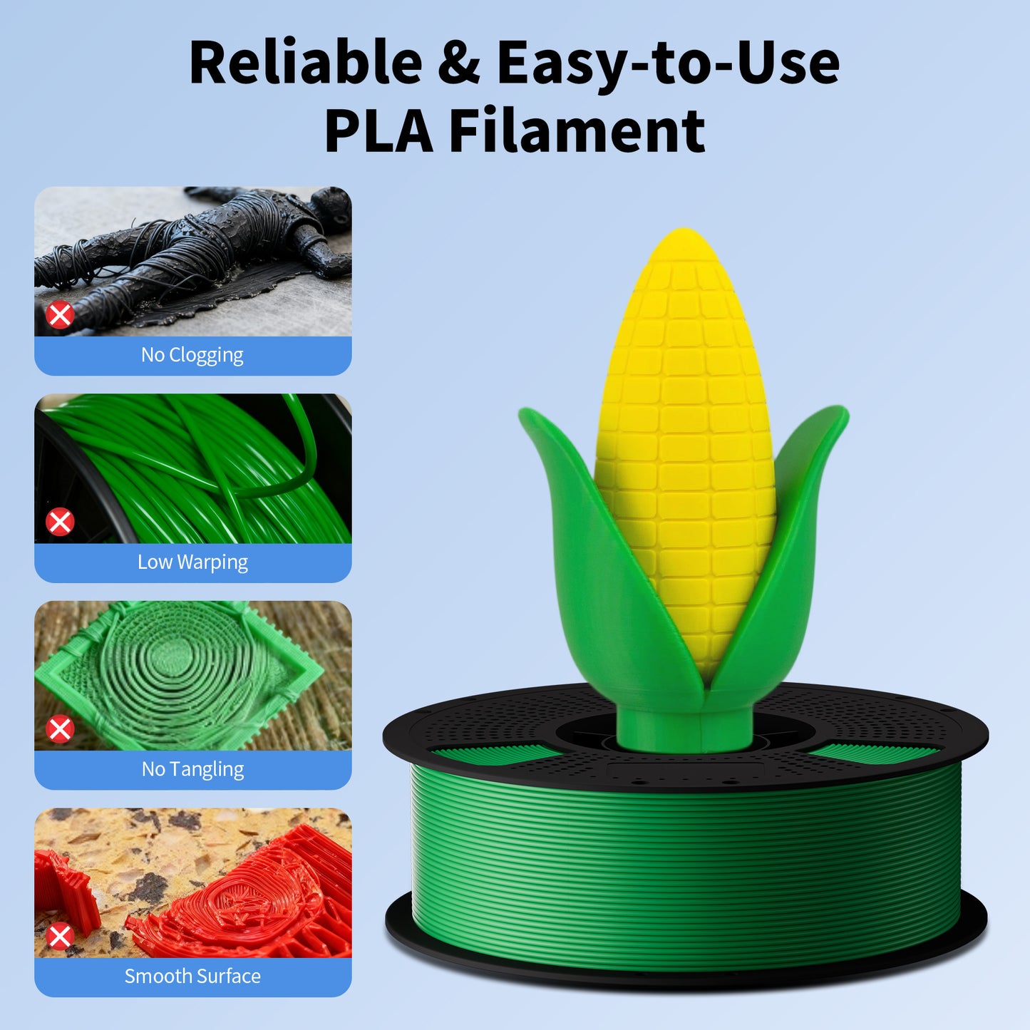 LEVEMAKER PLA 3D Printer Filament 1.75mm 1KG-- Beginner Friendly