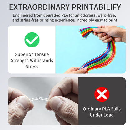 LEVEMAKER Dual-color Silk PLA 3D Printing Filament  1.75MM 1KG--Silk + Color Blend