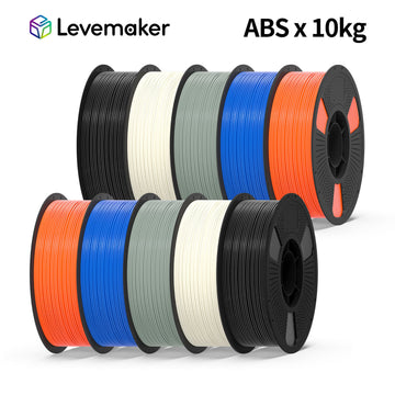 LEVEMAKER High-Impact ABS 3D Printer Filament  1.75mm Professional Grade 10KG -- Bundled Sales