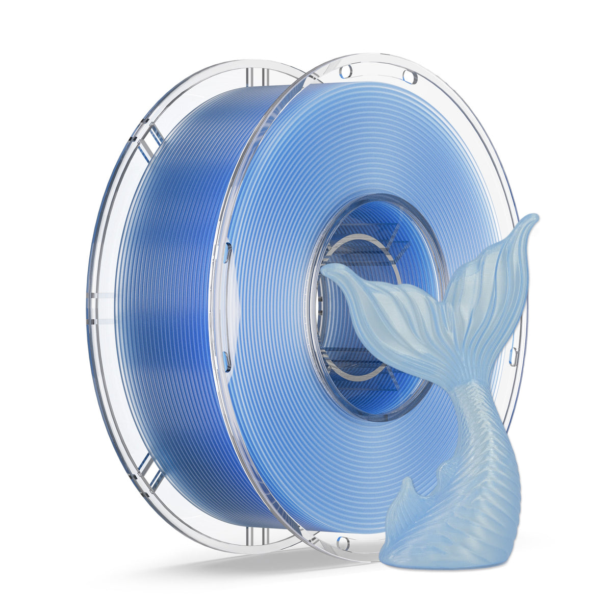 LEVEMAKER PLA Translucent 3D Printer Filament 1.75mm Semi-Transparent Clear PLA for Light Diffusion & Lampshades, Compatible with Bambu Lab / Creality (1kg / 2.2lbs)