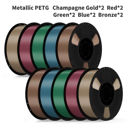 LEVEMAKER  Metallic PETG  3D Printer Filament 1.75mm 10kg--Bundled Sales