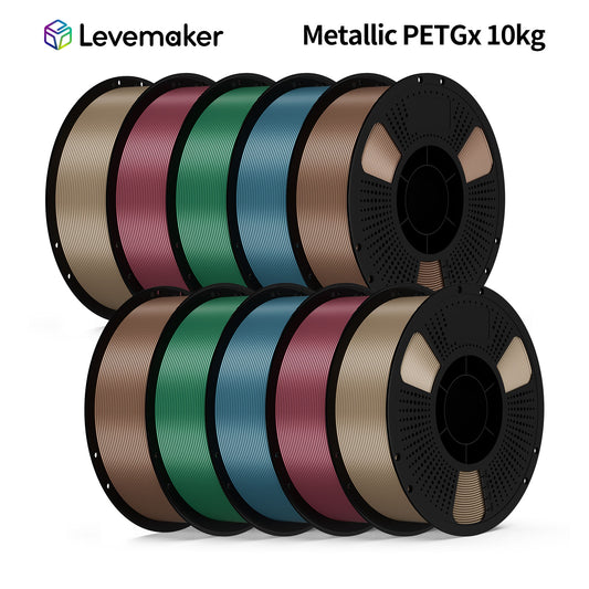 LEVEMAKER  Metallic PETG  3D Printer Filament 1.75mm 10kg--Bundled Sales