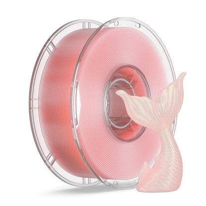 LEVEMAKER PLA Translucent 3D Printer Filament 1.75mm Semi-Transparent Clear PLA for Light Diffusion & Lampshades, Compatible with Bambu Lab / Creality (1kg / 2.2lbs)