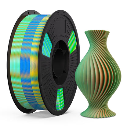 LEVEMAKER Tri-Color Silk PLA 3D Printing Filament 1.75MM 1KG