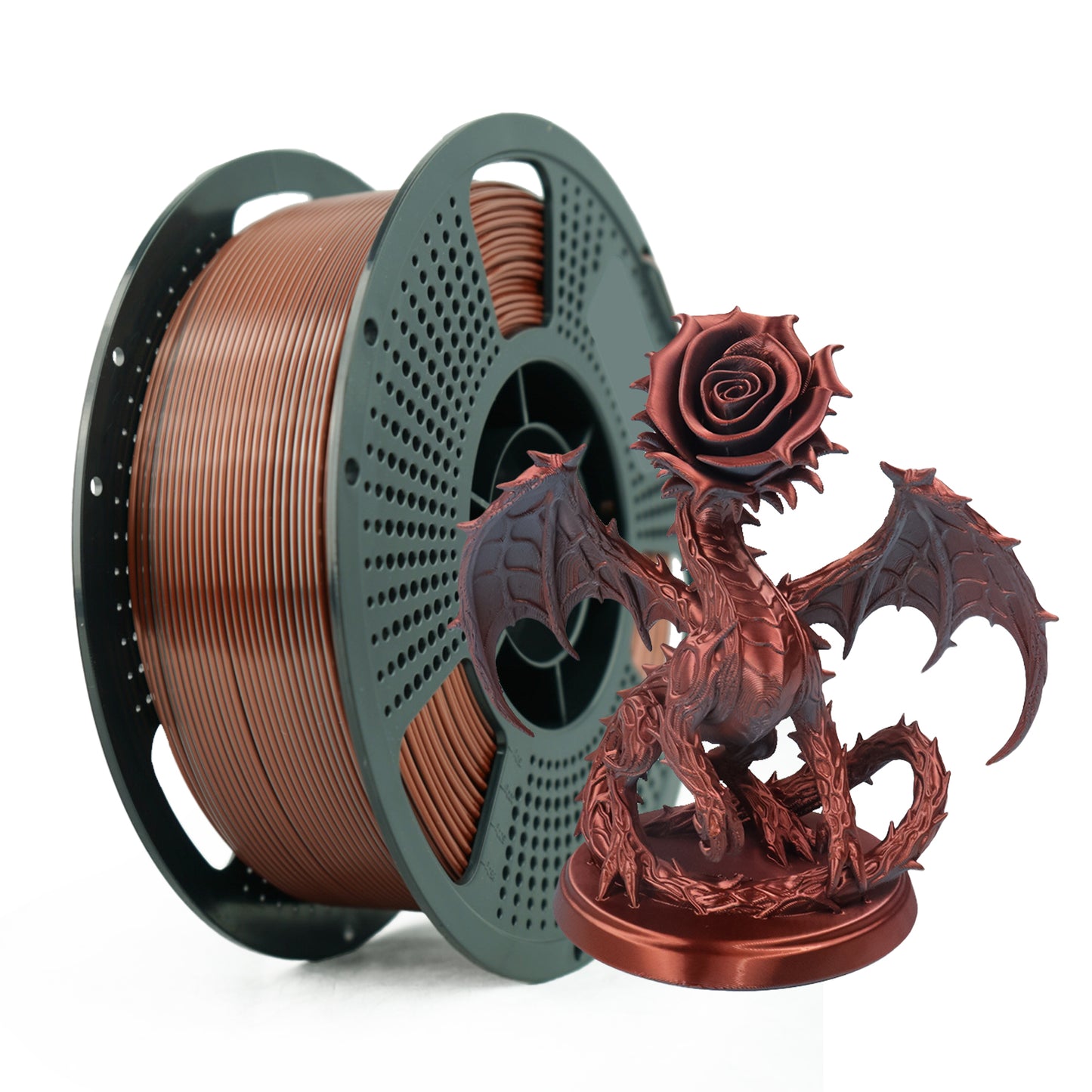 LEVEMAKER Dual-color Silk PLA 3D Printing Filament  1.75MM 1KG--Silk + Color Blend