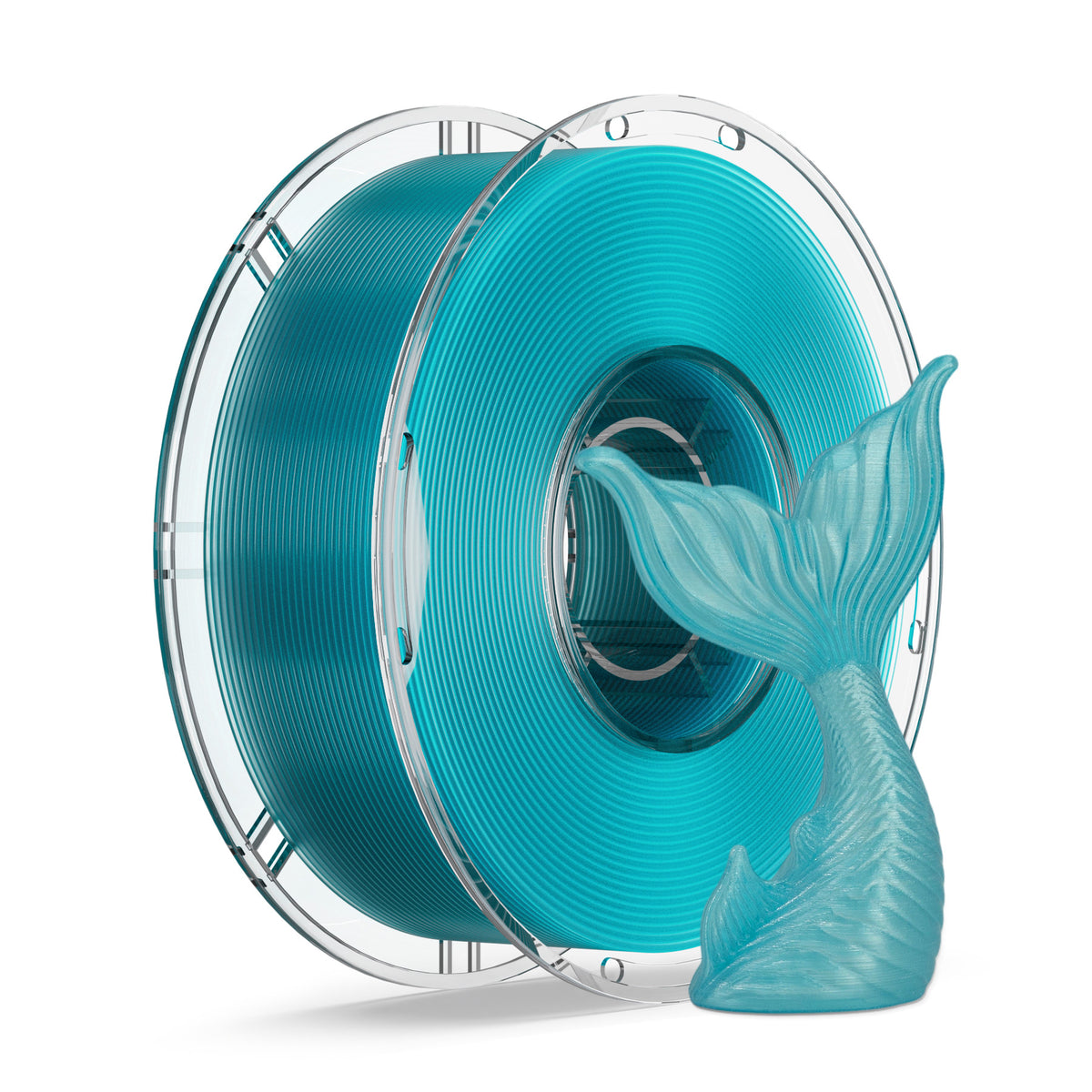 LEVEMAKER PLA Translucent 3D Printer Filament 1.75mm Semi-Transparent Clear PLA for Light Diffusion & Lampshades, Compatible with Bambu Lab / Creality (1kg / 2.2lbs)