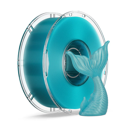 LEVEMAKER PLA Translucent 3D Printer Filament 1.75mm Semi-Transparent Clear PLA for Light Diffusion & Lampshades, Compatible with Bambu Lab / Creality (1kg / 2.2lbs)