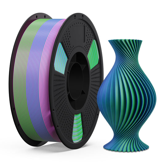LEVEMAKER Tri-Color Silk PLA 3D Printing Filament 1.75MM 1KG
