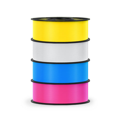 LEVEMAKER PLA CMYK 3D Printer Filament Bundle 1.75mm (4x1kg Set) for Multi-Color Lithophane