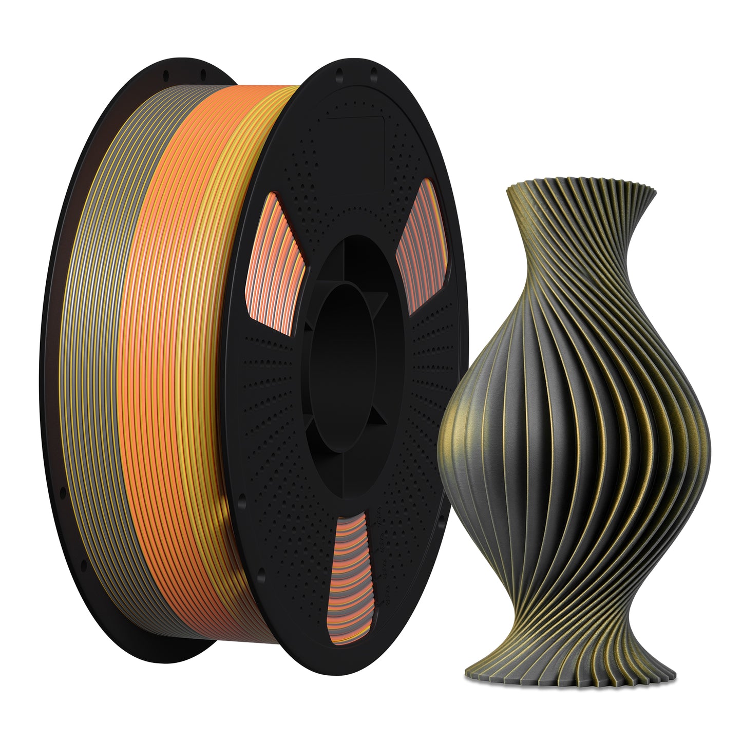 LEVEMAKER Tri-Color Silk PLA 3D Printing Filament 1.75MM 1KG