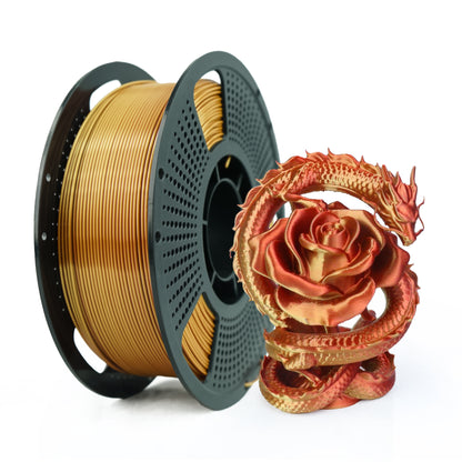 LEVEMAKER Dual-color Silk PLA 3D Printing Filament  1.75MM 1KG--Silk + Color Blend