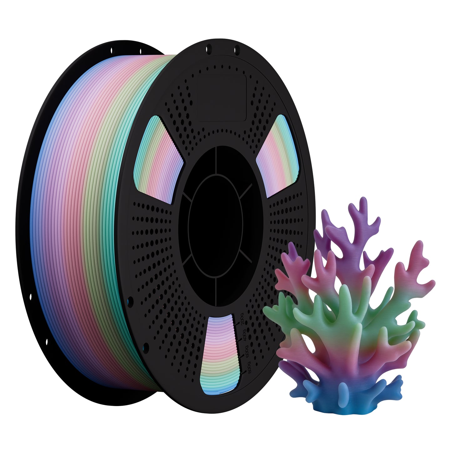 LEVEMAKER Rainbow PLA Series 3D Printing Filament 1.75MM 1KG