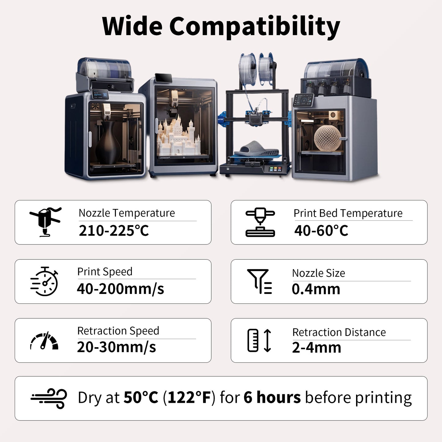 LEVEMAKER Rainbow PLA Series 3D Printing Filament 1.75MM 1KG