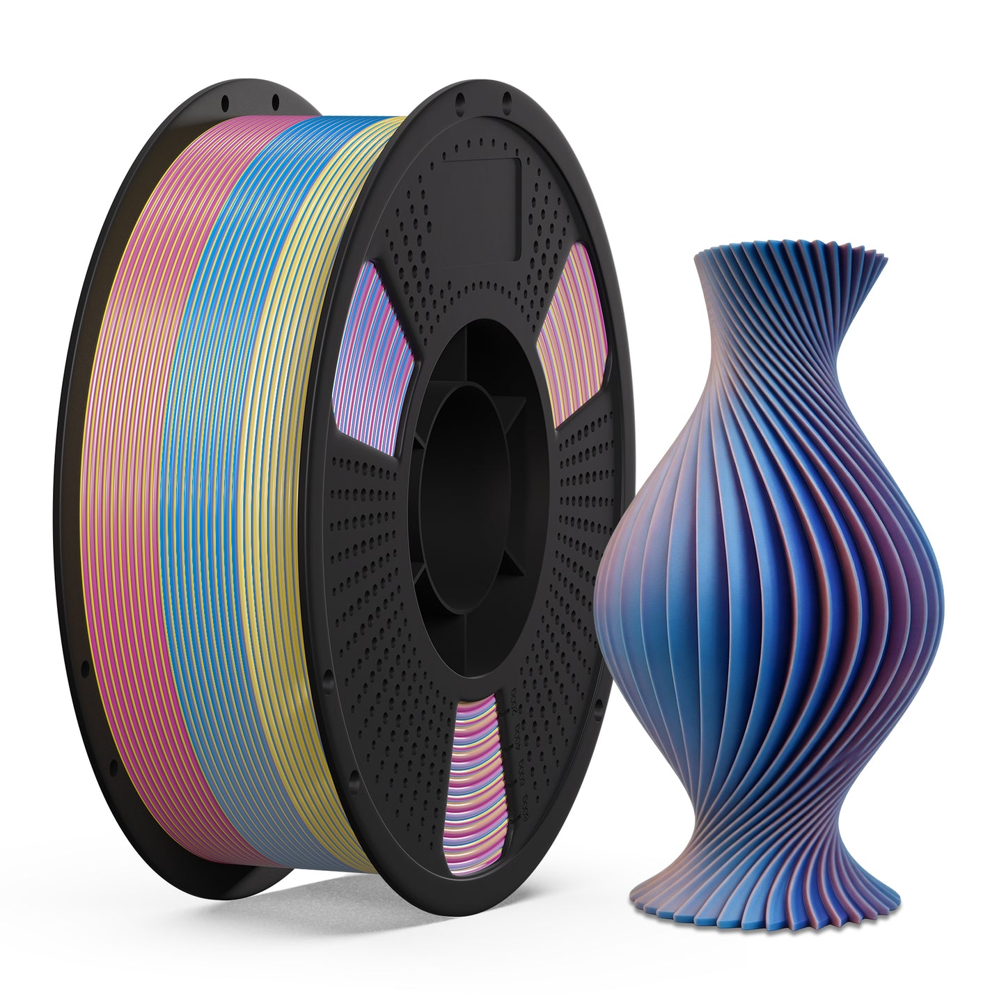 LEVEMAKER Tri-Color Silk PLA 3D Printing Filament 1.75MM 1KG